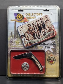 Smith and Wesson Texas Rangers 180th Anniversary 2003, w/ Commemorative Tin, knife Teflon coated