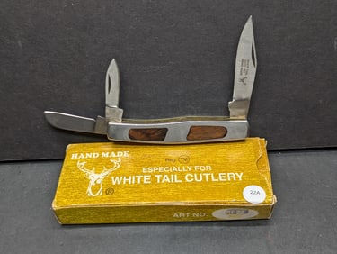 White Tail Cutlery Handmade 3 blade pocket knife 13413