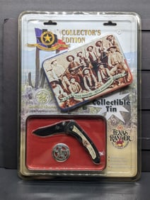 Smith and Wesson Texas Rangers 180th Anniversary 2003, w/ Commemorative Tin, Knife Teflon Coated