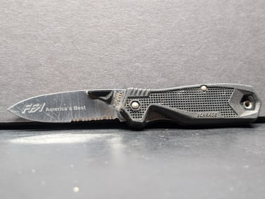 Schrade Vintage FFA America's Best CH3 Lock back Serrated Pocket knife Made in USA