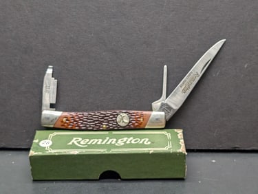 Remington UMC One R7 Turkey Hunter 3.5" Blade Folding Pocket Vintage NOS Blade Marked 10GA. 12GA.