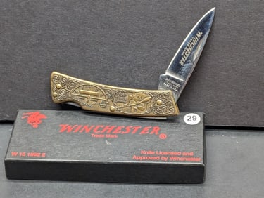 Winchester W15 1992-2 Model 42 Skeet 410 Handles Single Blade Lookback Pocket Knife Made in USA By