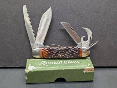 Remington UMC R4 Utility Knife It's a 5 blade (Spear, Coping, Can Opener, Screwdriver/Cap Lifter &