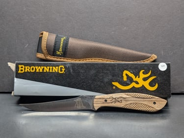 Browning Pheasants Forever 3220311 Hunting Knife in Sheath w/ Box