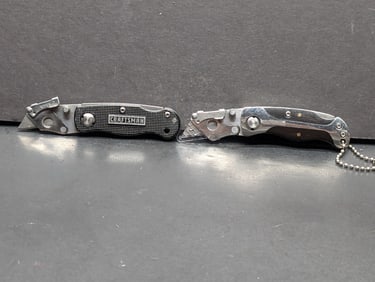 2 Vintage Craftsman Pocket Knives in great condition, on still has shipping tip protector on blade