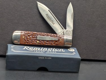Remington UMC R103 RANCH HAND Bullet Two Bladed Knife Mint 1999 w/ Box