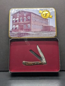 Schrade Cutlery Company Building Tin SCTIN W/940TW contains Two Blade Old Timer Pocket Knife NIB