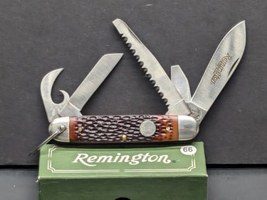 Remington UMC R4 Utility Knife It's a 5 blade (Spear, Coping, Can Opener, Screwdriver/Cap Lifter &