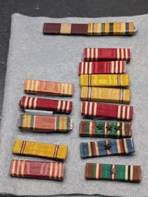 Collection of US Military Ribbons Most with Working Pins