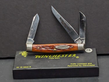 1995 Winchester W15 3940 Stockman 3 blades Vintage Made in USA By Bluegrass Cutlery