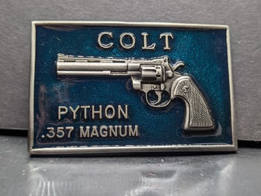 Vintage Colt Python .357 Magnum Belt Buckle Vintage 1970's