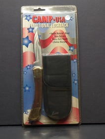 Camp USA Traditional Lock back Brass Bolsters Heavy Duty Knife