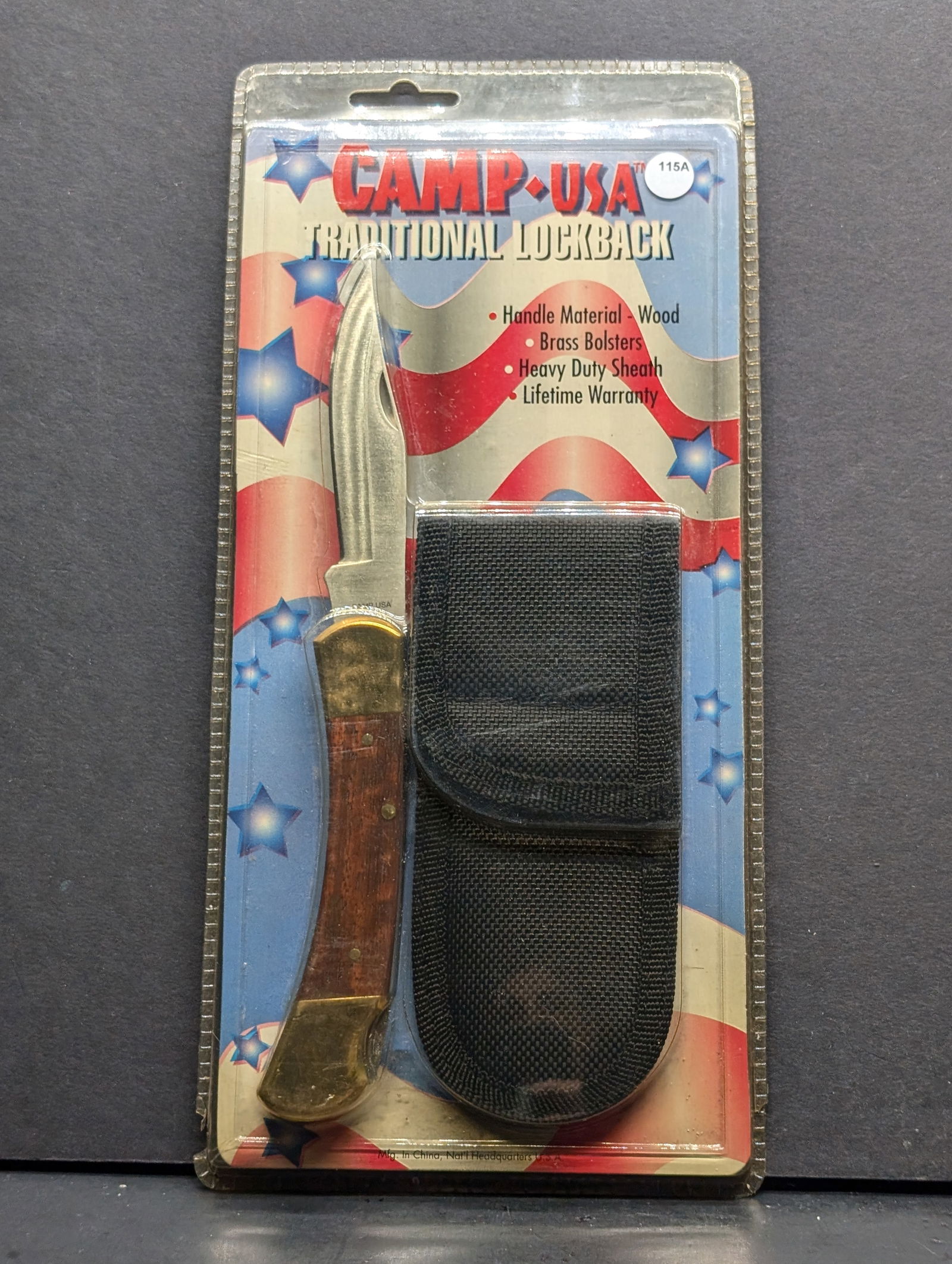Camp USA Traditional Lock back Brass Bolsters Heavy Duty (1 of 3)