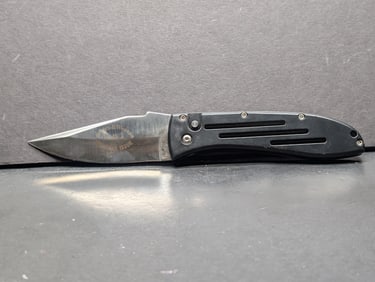 Smith & Wesson Mechanical Assisted Lock back Knife 4 Inch Blade Made In USA Military Issue w/Belt