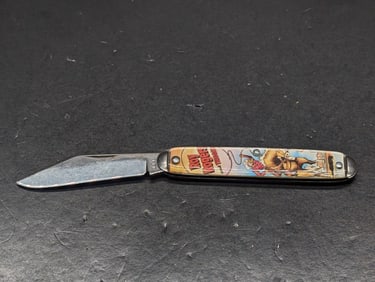Vintage Roy Rogers and Trigger one blade knife made by Novelty Knife Co in good used condition