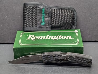 Remington Grizzly Single Blade Lock back NIB w/ Sheath Made in USA
