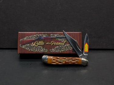 Sharps Cutlery Little Peanut Two Bladed Pocket Knife, Made In China SHP-107 BR JB