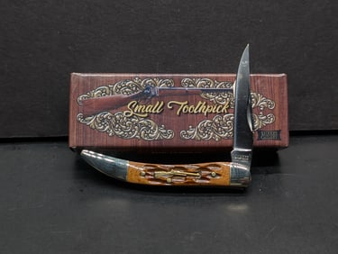 Sharps Cutlery Small Toothpick Single Bladed Pocket Knife, Made In China SHP-109 BR JB