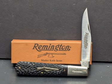 Remington UMC, R1240 Musket-1 Daddy Barlow Knife - NIB - Delrin Handles, Made in USA