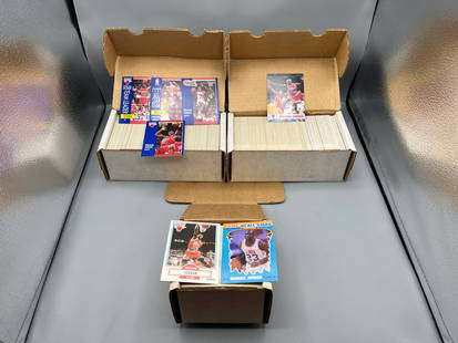 1990 Fleer Basketball W/ All Star Insert Set, 1991-92 Fleer, & 1993-94 Hoops Basketball Complete: 1990 Fleer Basketball W/ All Star Insert Set, 1991-92 Fleer, & 1993-94 Hoops Basketball Complete Sets
