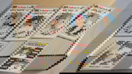 2019 Topps Heritage Base Set 1-400: Includes Corbin Burns RC, Trout AS, Judge AS, Harper AS