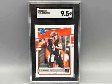 2020 Donruss Joe Burrow RC #301 SGC Mint+ 9.5