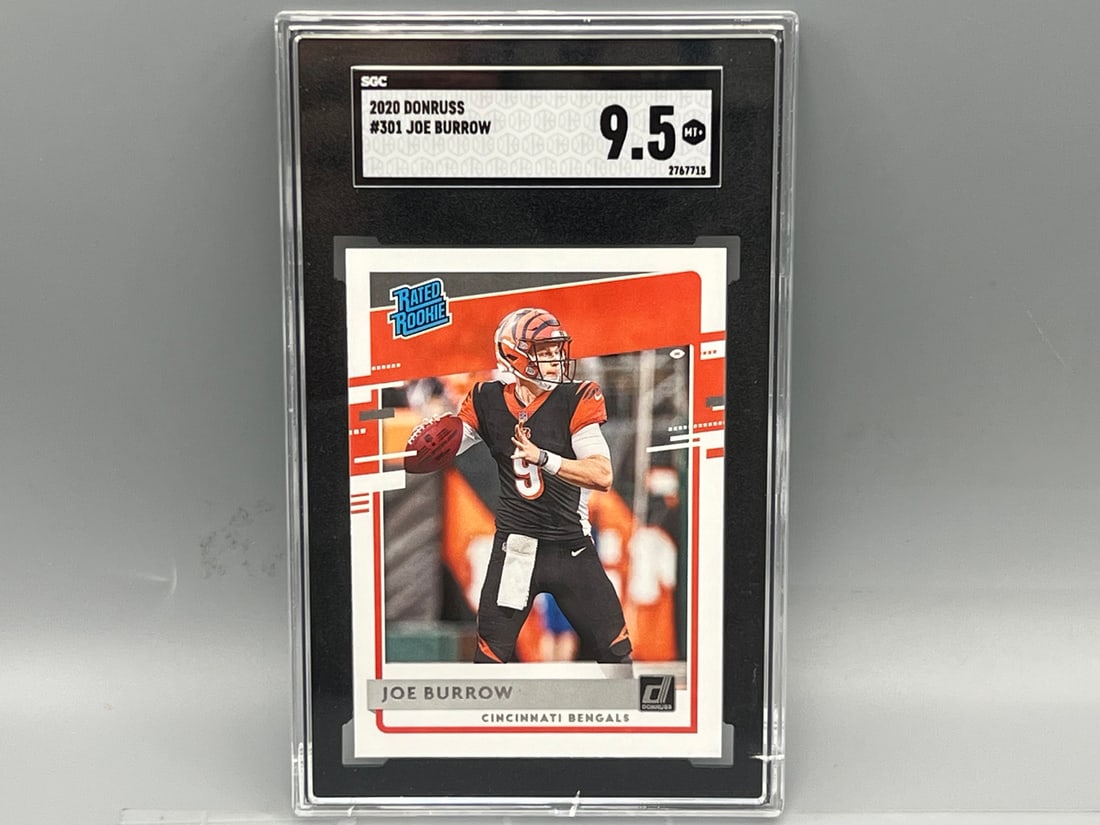2020 Donruss Joe Burrow RC #301 SGC Mint+ 9.5 (1 of 2)