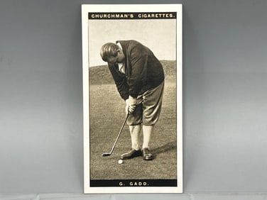 1927 WA & AC Churchman's Famous Golfers George Gadd #12