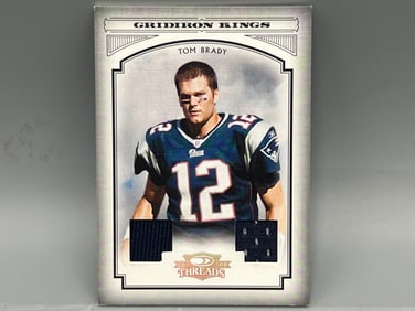 2006 Donruss Threads Tom Brady Gridiron Kings Game Worn Dual Patch #199/250
