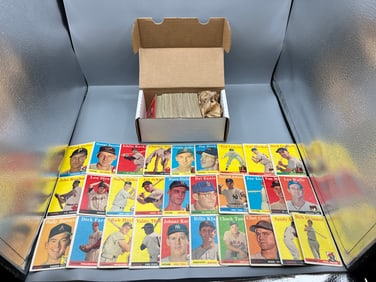 Lot of (185+) 1958 Topps Baseball Cards - Varying Conditions