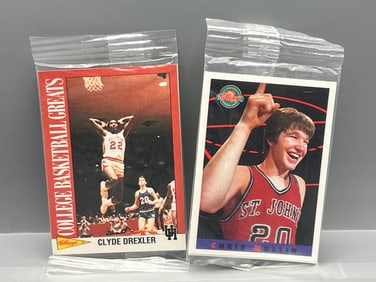 1992 Kellogg's College Basketball Greats & 1993 Kellogg's College Greats Postercards Factory Sealed