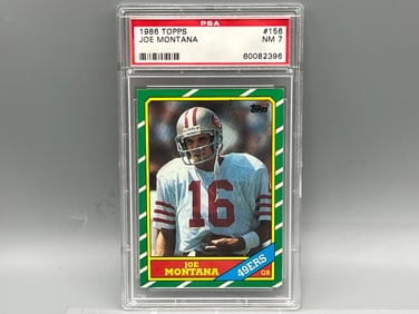 1986 Topps Joe Montana #156 PSA NM 7