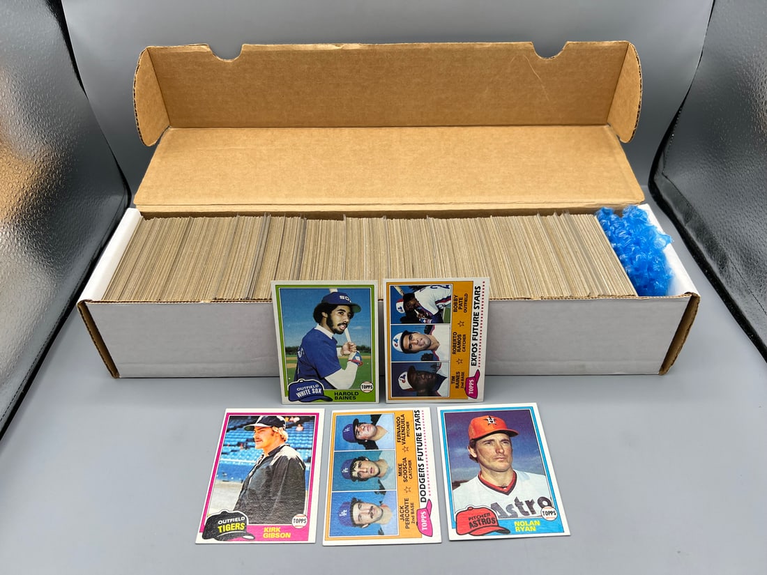 1981 Topps Baseball Complete Set W/ Harold Baines RC, Tim Raines RC, Kirk Gibson RC, & Fernando (1 of 3)
