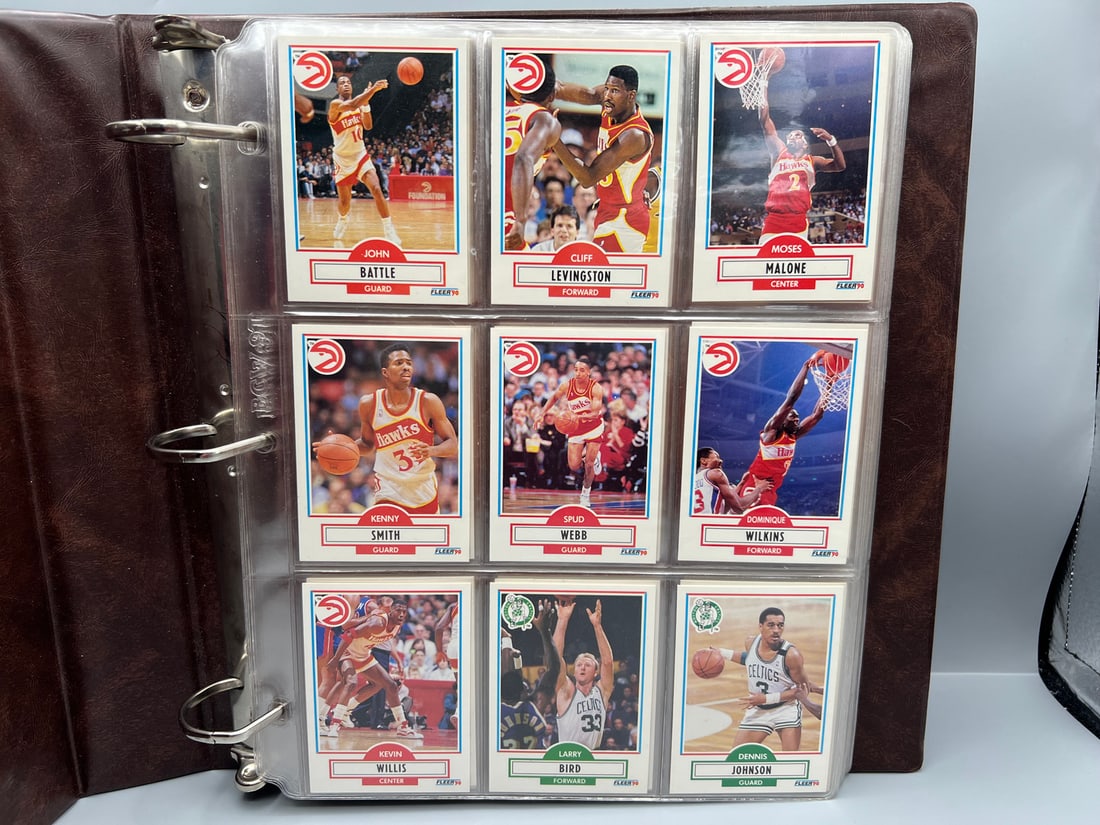 1990 Fleer Basketball Complete Set In Binder W/ Michael Jordan (1 of 5)