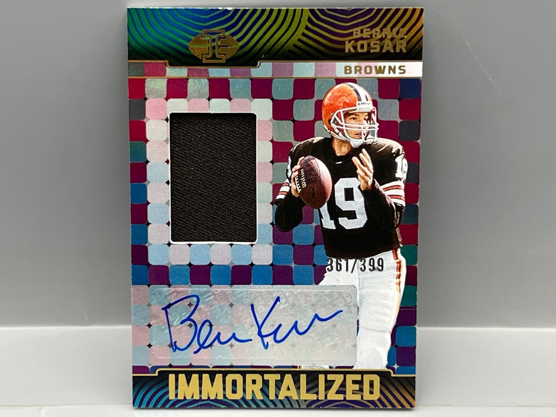 2024 Panini Illusions Bernie Kosar Immortalized Patch Auto #361/399 (1 of 2)