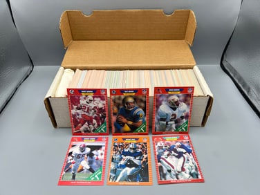 1989 Pro Set Football Complete Set W/ Barry Sanders RC, Troy Aikman RC, Deion Sanders RC, & More