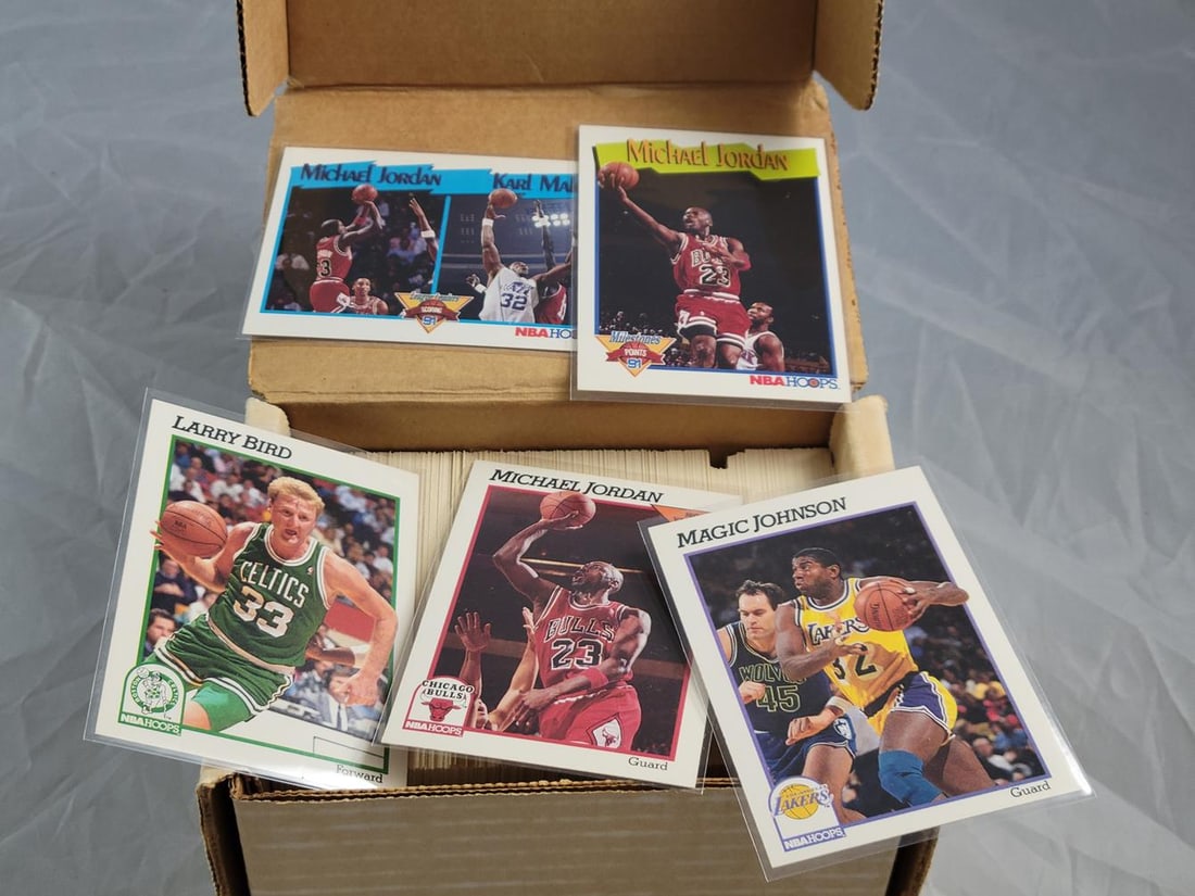 1991-92 Hoops Series I Set - Includes 3 Michael Jordan Cards. Set is Missing cards #1 and #2 (1 of 1)