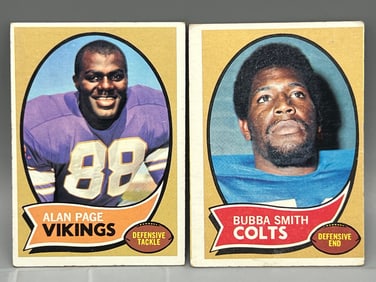 1970 Topps Alan Page RC #59 & Bubba Smith RC #114