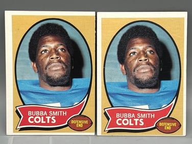 Lot of (2) 1970 Topps Bubba Smith RC #114