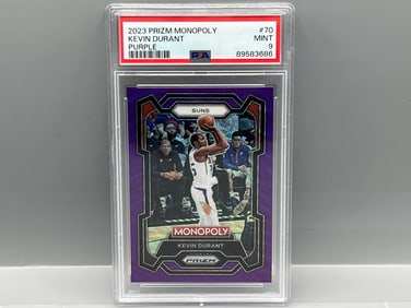 2023 Panini Prizm Monopoly Kevin Durant Purple #70 PSA Mint 9