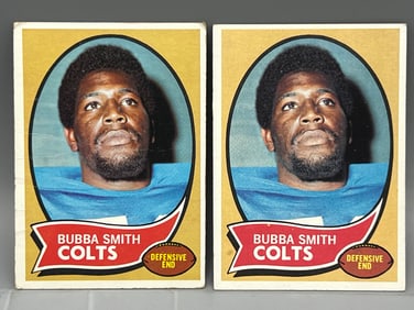 Lot of (2) 1970 Topps Bubba Smith RC #114