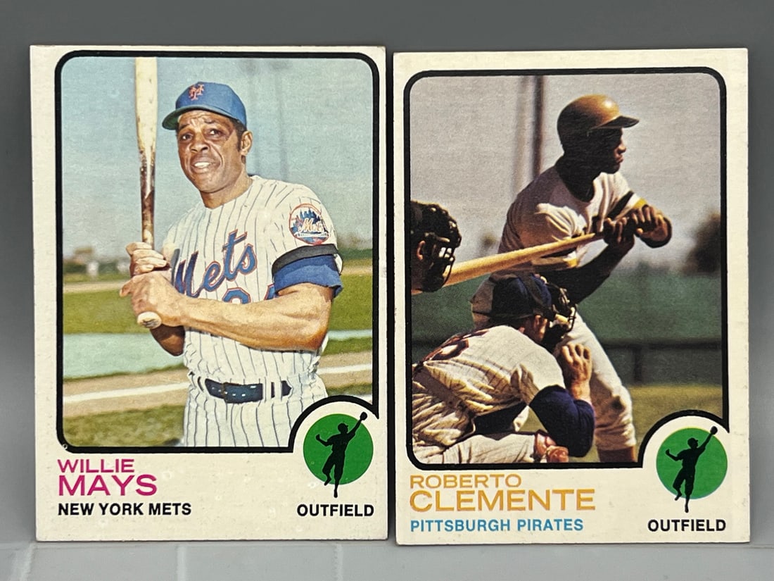 1973 Topps Willie Mays #305 & Roberto Clemente #50 (1 of 2)