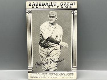 1948 Exhibits Baseball's Great Hall of Fame Honus Wagner