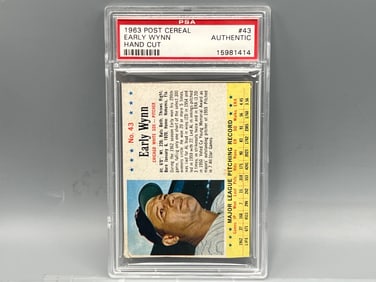 1963 Post Cereal Early Wynn #43 PSA Authentic