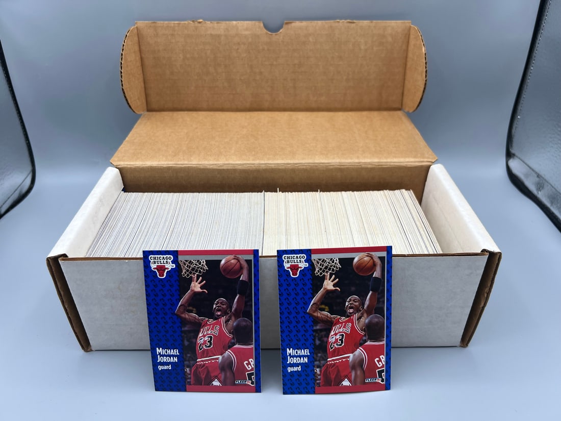 Lot of (2) 1991-92 Fleer Basketball Complete Sets (1 of 3)