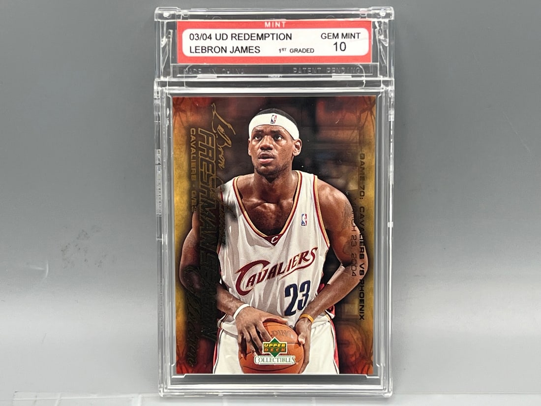 2003-04 Upper Deck Freshman Season LeBron James RC #73 Slabbed Card (1 of 2)