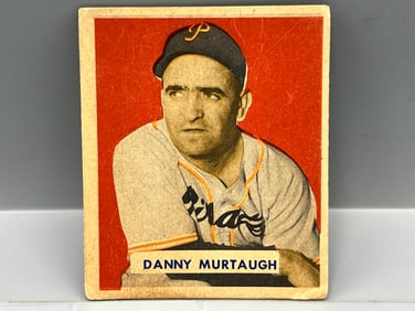1949 Bowman Danny Murtaugh Script Name On Back RC #124