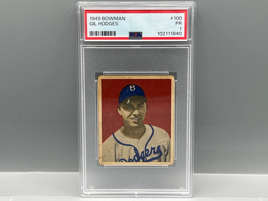 1949 Bowman Gil Hodges RC #100 PSA PR 1 (1 of 2)