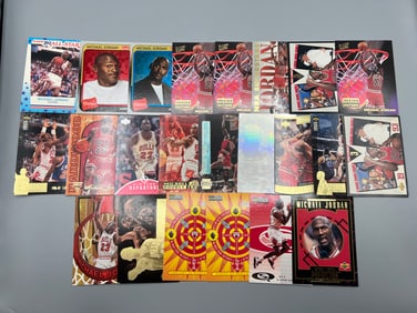 Lot of (23) Michael Jordan Basketball Insert Cards - Varying Conditions