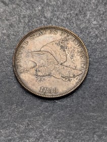 UNC - NICE TYPE COIN 1858 Large Letter Flying Eagle Cent